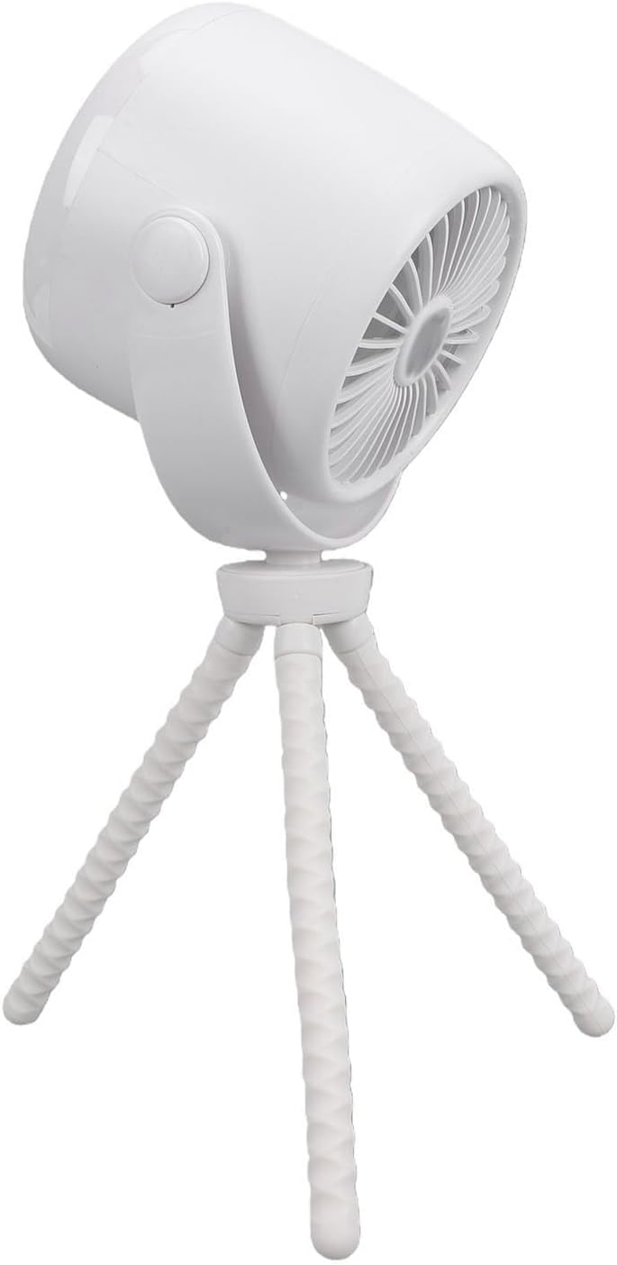 Baby Stroller Fan 10000mAh Rechargeable Portable Handheld Fan with 3 Speeds Night Light Flexible Tripod 360 Rotation Quiet Personal for Baby Stroller Car Seat Crib