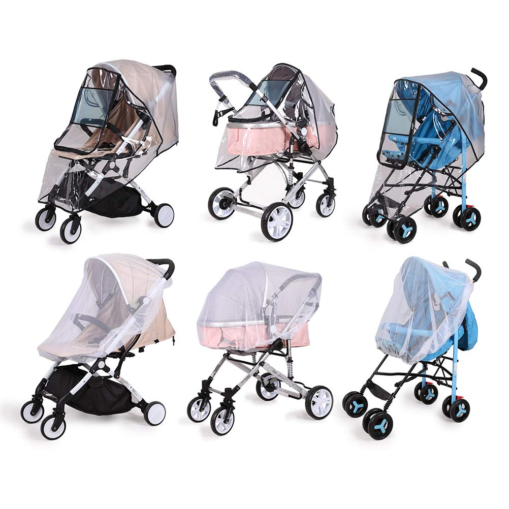 XIONGQI Universal Waterproof EVA Stroller Protection , Transparent Rain Cover for Pushchair