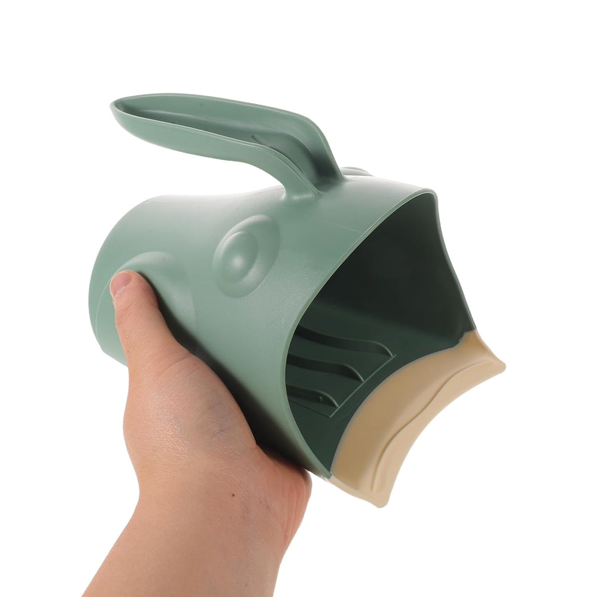 Kids Shampoo Rinse Cup for Toddlers, PP Silicone Edge Green