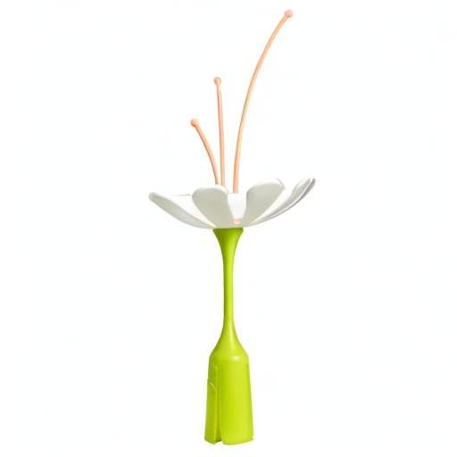 Boon Stem Drying Rack Accessory, White & Peach