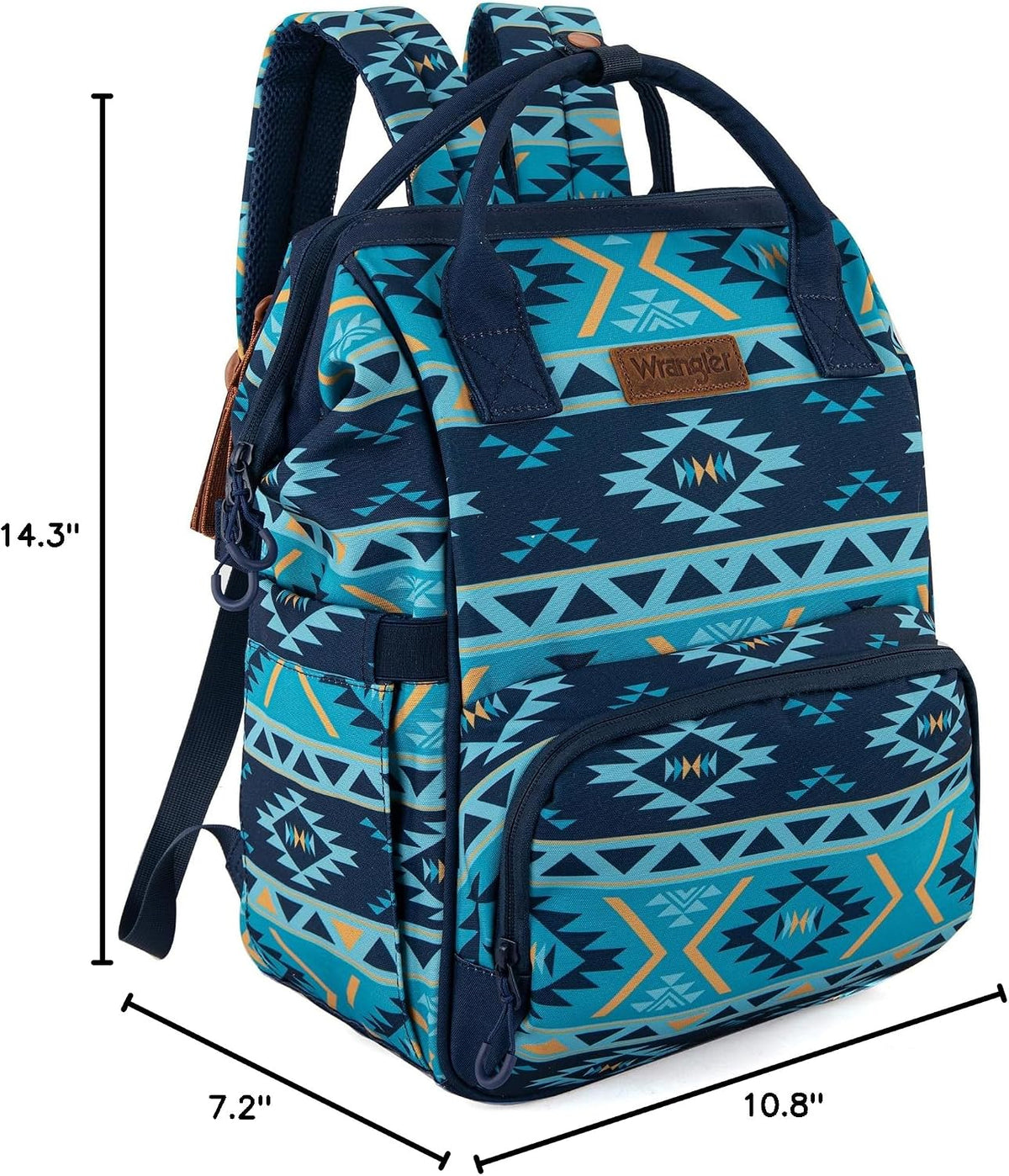 Montana West Wrangler Diaper Bag Backpack Aztec Callie Bag Travel Backpack Purses Western Multi-Function Baby Bags for Mom