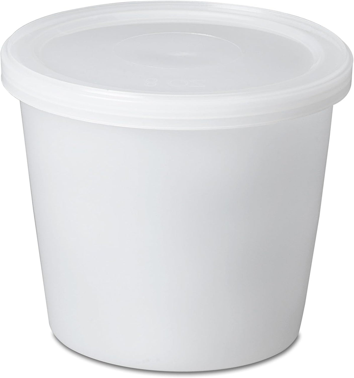 Airtight Food Storage Containers with Easy Secure Lids by TANGERINE (8 Ounce) (50 Pack)