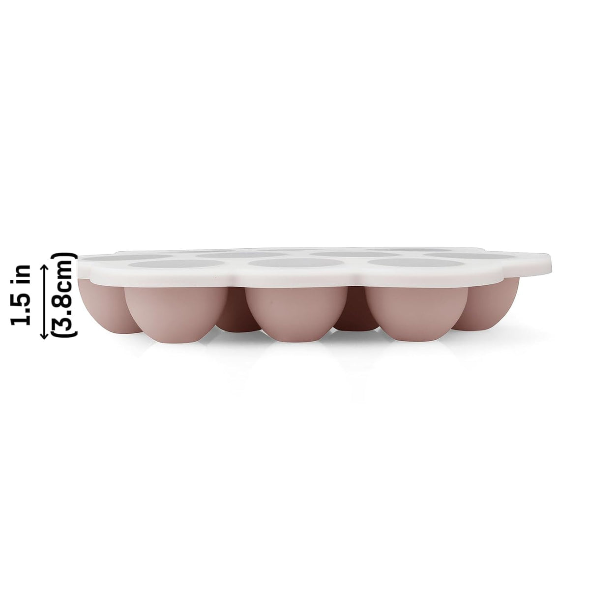 2 Pack Cloud Silicone Baby Food Freezer Tray with Lids, 1oz Measurement Markings for Precise Portioning, BPA Free Storage Containers for Homemade Purees, Breast Milk & Snacks (Pink/Purple)