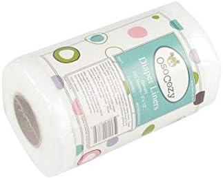 OsoCozy Flushable Diaper Liners Small 5 x 12 Inches Per Sheet, 100 Sheets Per Roll