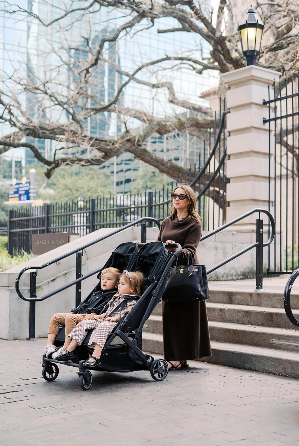 Minu Duo Side-by-Side Double Stroller - Light & Compact - James