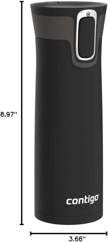West Loop 2.0 Leak-Proof Spill-Proof Insulated Stainless Steel Travel Mug, 16oz., 2 Pack, Agave Metallic & Sake Metallic