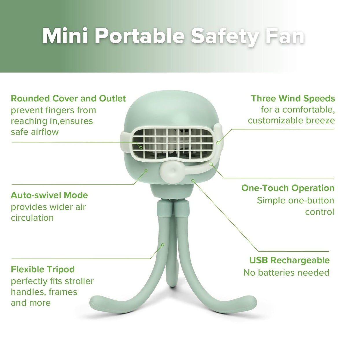 Baby Stroller Hooks & Baby Stroller Fan Combo
