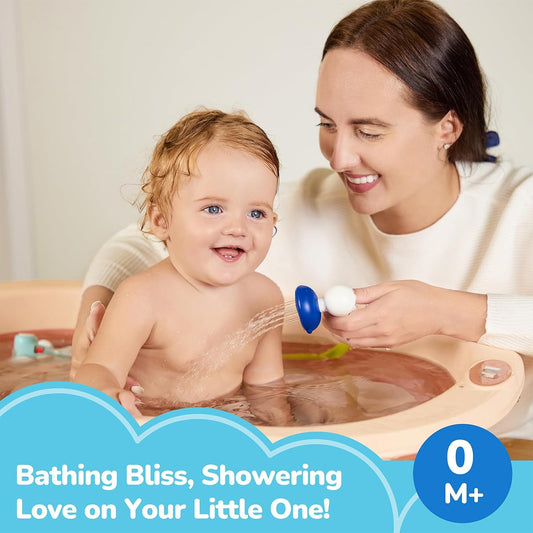 Baby Bath Toys Shower Head Sprayer with Baby Stuff Water Themometer