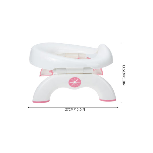 Portable Potty Training Toilet, 2 in 1 Travel Potty Seat for Boys Girls, Foldable Training Toilet Seat for Travel and Car Attachment Indoor Outdoor Use