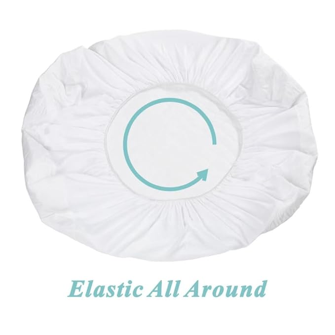 American Baby Company 2 Pack Waterproof Fitted Mini Crib Mattress Protector 38" x 24" - Quilted, Noiseless, Ultra-Soft & Breathable Pack n Play and Mini Crib Mattress Cover