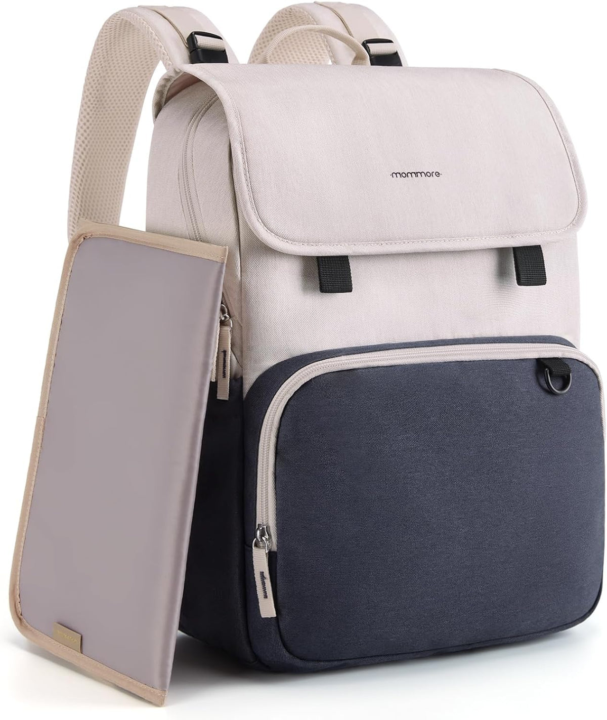Diaper Bag Backpack Unisex Baby Bag Large Diaper Bag with Changing Pad, Insulated Pockets, Stroller Buckles, Durable Travel Backpack with Luggage Strap