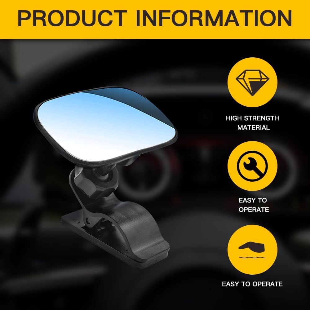 Baby Car Mirror, Car Seat Mirror For Baby Rear Facing, 360° Rotation For Viewing Rear Passengers, Suitable For Most Cars, SUVs, Trucks, Etc