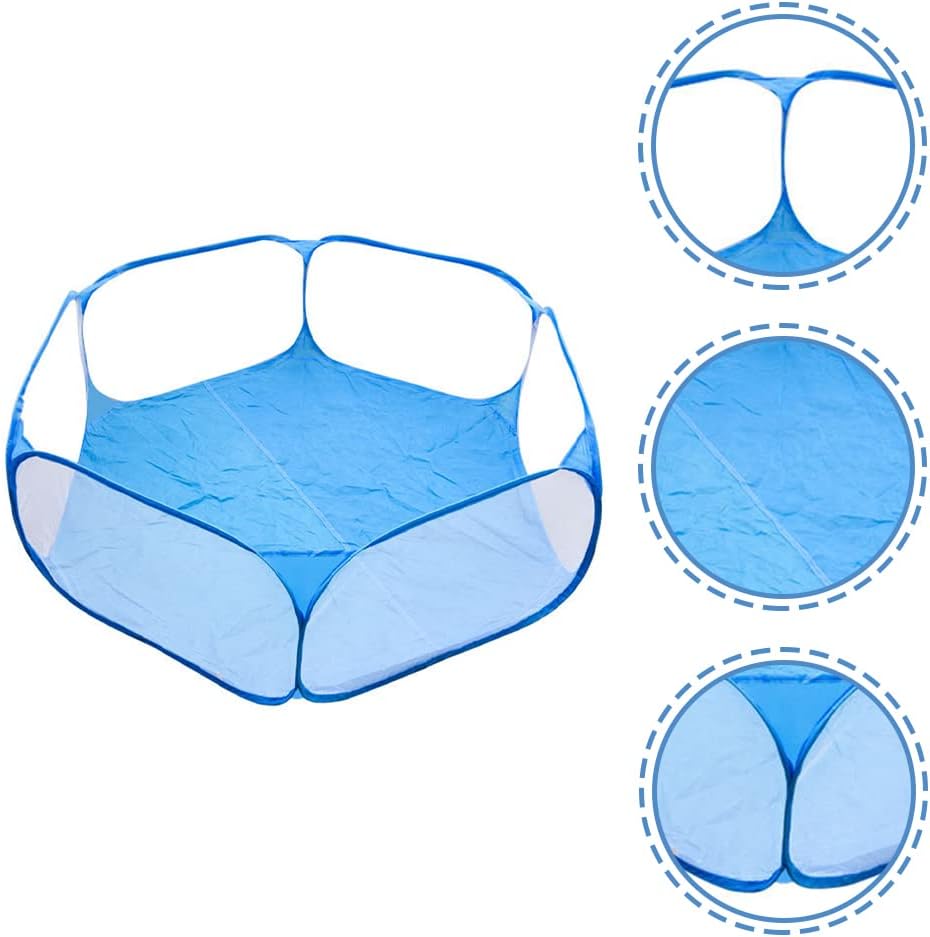 LUOZZY Animal Baby Playpen Foldable Fence Anti-Slip Bases Baby Playard Breathable Pet Playpen Indoor Outdoor Yard Fence for Kitten Puppy Bunny Hamster Ferret, 47Inch