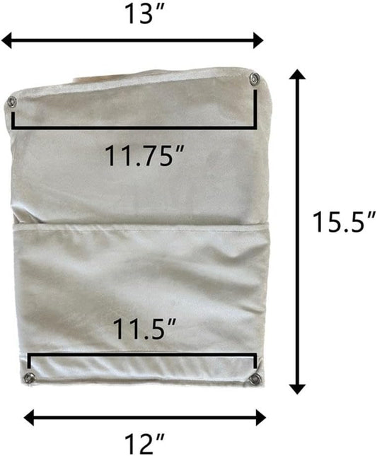 Pemberly Row Contemporary Glider Chair Cushions Set, Beige Velvet Fabric, Foam Filled, Replacement Seat, Back, Arm Cushions for Nursery, Living Room or Office Glider Chairs, 5" H x 24" W x 26" D