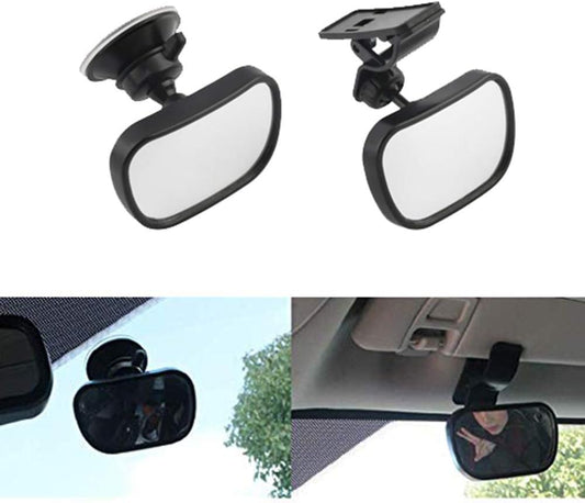 Baby Car Mirror Safety Car Seat Mirror for Rear Facing Infant Wide Adjustable 360 Degree View,Shatterproof,Fully Assembled, Crash Tested