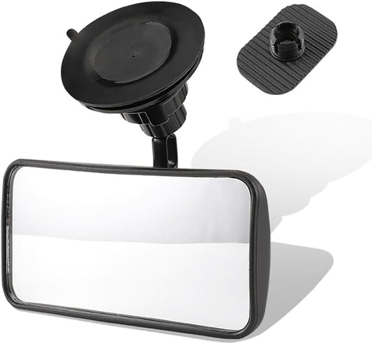 Suction Cup Baby Mirror For Car,360° Adjustable Car Seat Mirror Rear Facing Infant, See All Passengers in the Backseat, Rear View Mirror Accessories