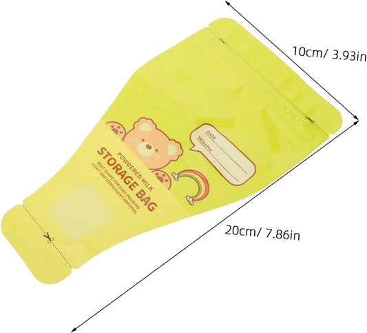 SOIMISS 120pcs Baby Milk Powder Dispenser Travel Pouch - Disposable Pre-Sealed Formula Powder Bag - Leakproof Food Storage Container For Outdoor Use