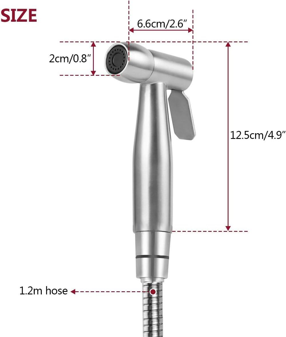 Stainless Steel Bidet Sprayer for Toilet & Cloth Diaper Cleaning
