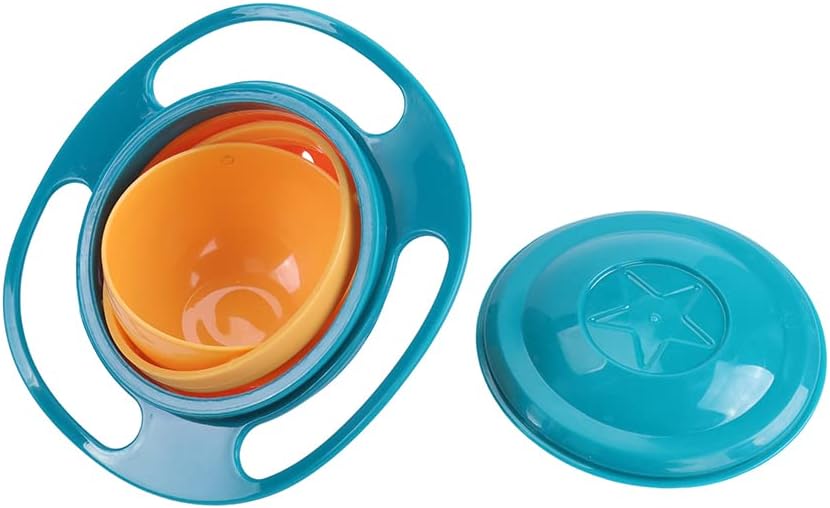 Berry President Baby Bowls with Suction Base, Spill-Proof Lid, Temperature-Sensing Spoon, Binaural Design Bowl for Babies Kids children Toddlers, First Stage Self Feeding (Pack of 3)