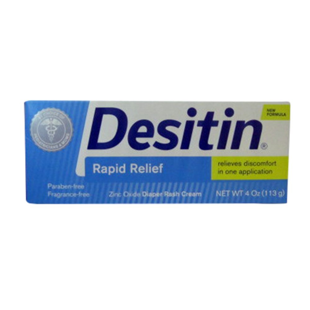 Desitin Rapid Relief Creamy Ointment, 4-Ounce Tube (Pack of 2)