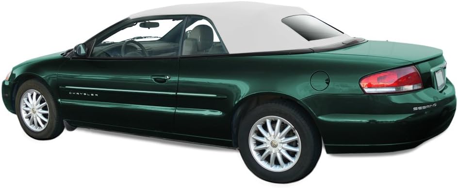 Sierra Auto Tops Convertible Top Replacement for Chrysler Sebring/Stratus 2001-2006, Sailcloth Vinyl, Black