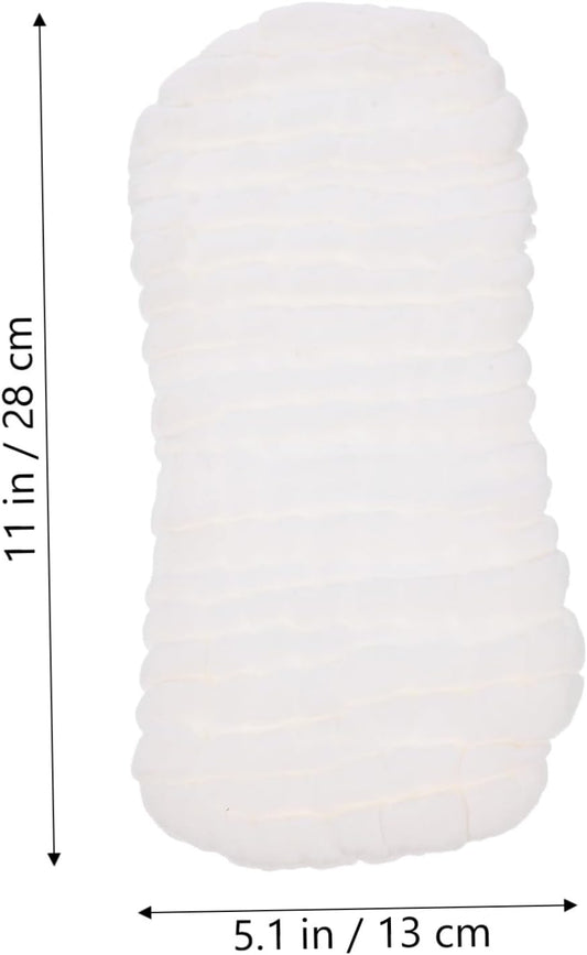 Abaodam 10pcs Newborn Cloth Diapers Liners Soft Absorbent Washable Inserts for Peanut-Shaped Design for Leak Prevention Breathable Cotton Material