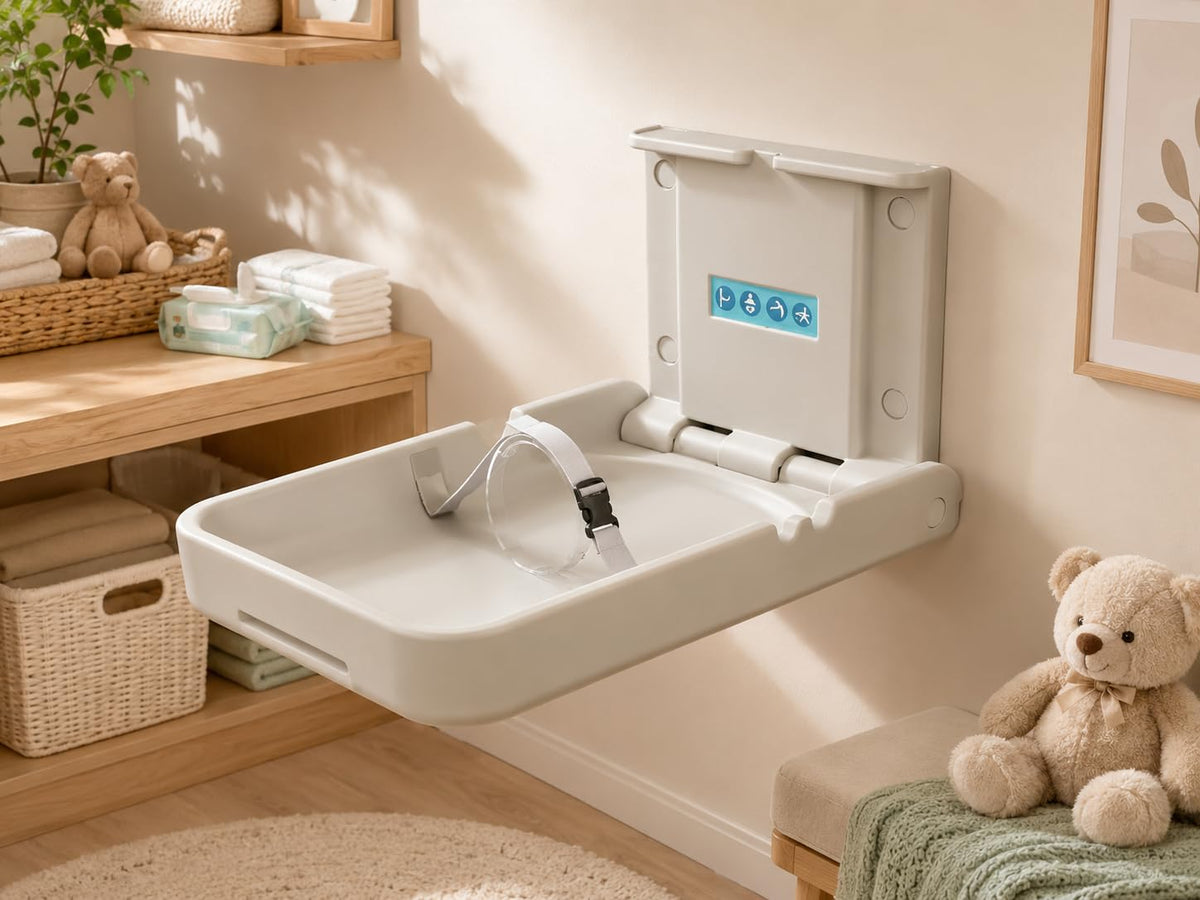 Baby Changing Diaper Station Wall-Mount: Vertical Baby Changing Table