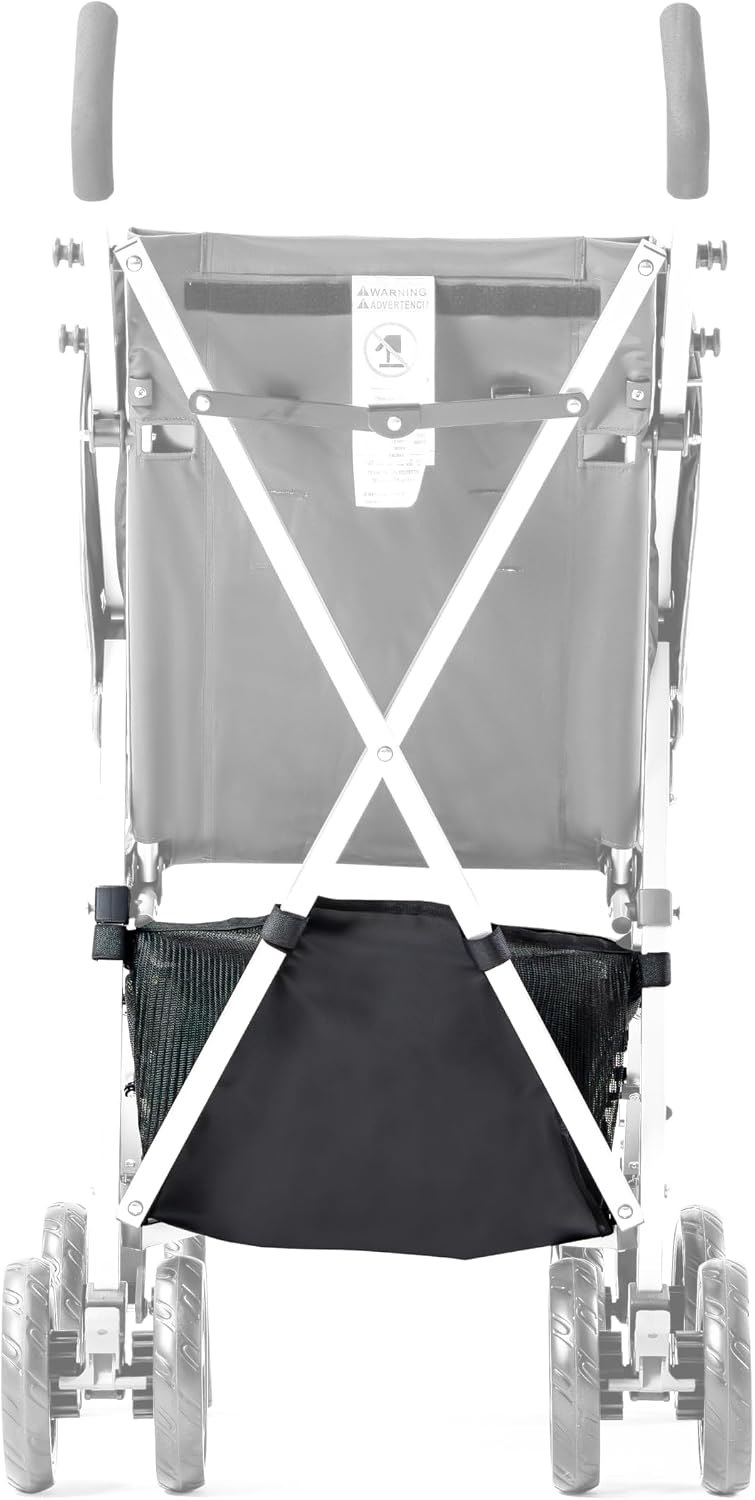 Stroller Shopping Basket Accessories, XL Storage Basket, Black