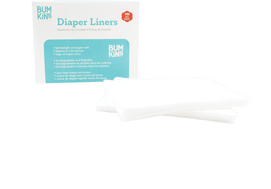 Disposable Cloth Fabric Diaper Liner, Biodegradable, Neutral, 100 Count (Pack of 1)