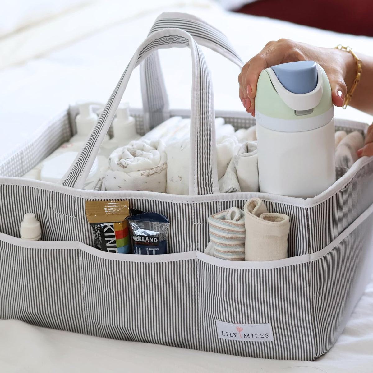 Diaper Caddy Organizer Bundle: Baby Gifts, Newborn Essentials, and Nursery Organization - Perfect for New Parents
