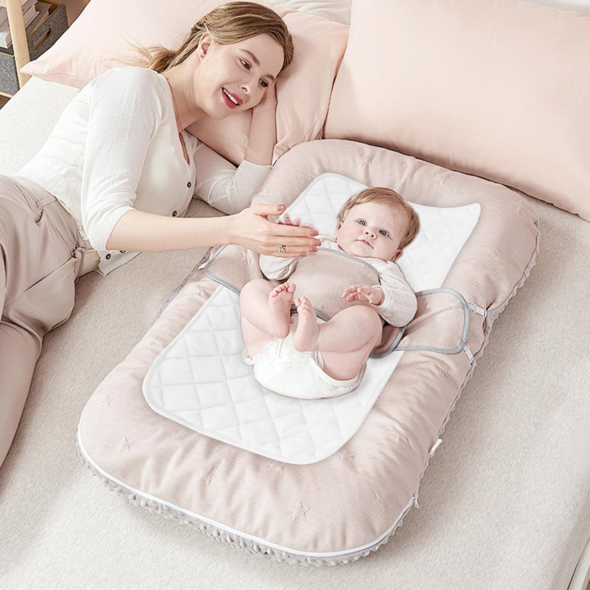 Changing Pad Liners Waterproof 5-Pack, 14"x26", Absorbent, Viscose Terry