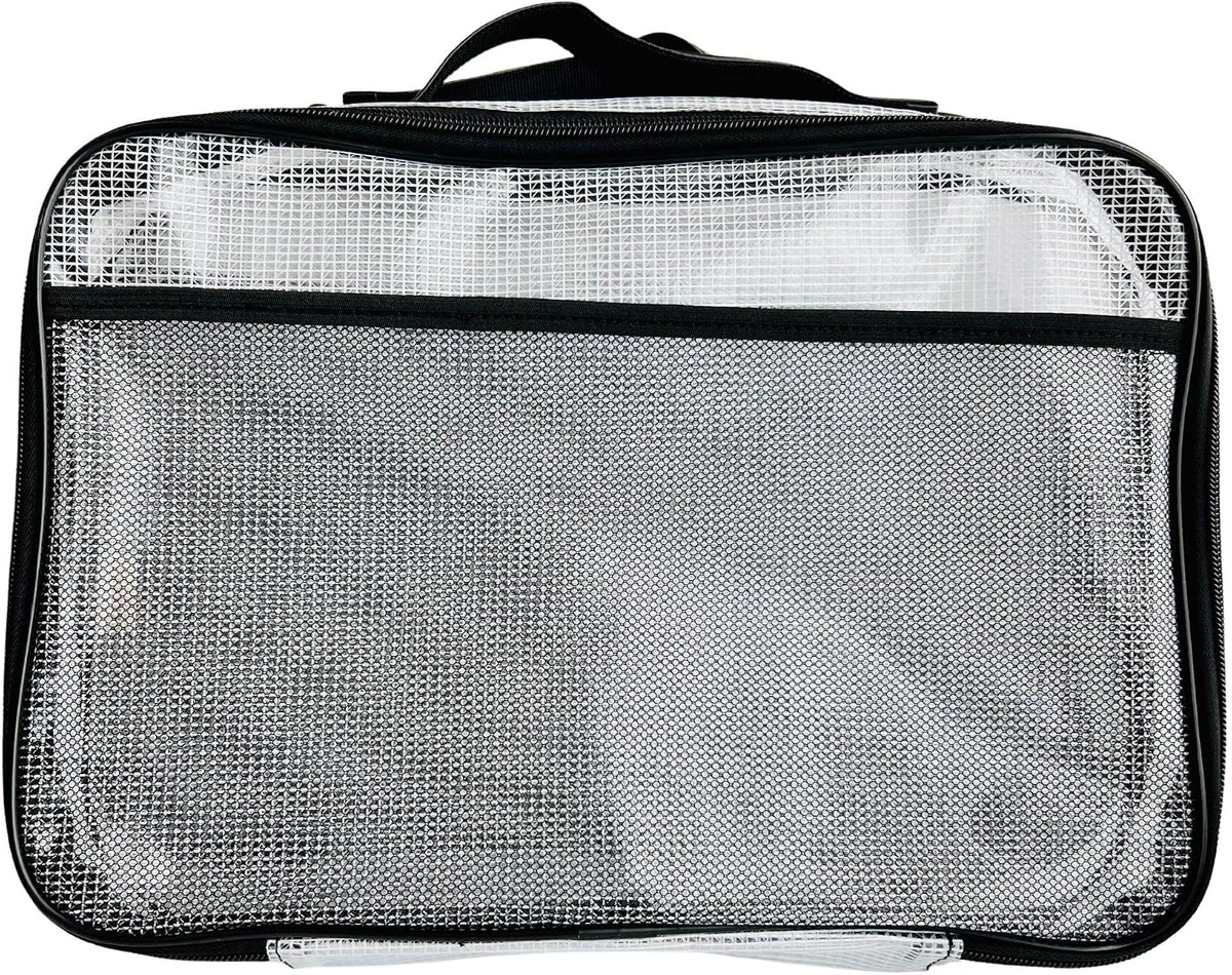 4PC Large Mesh Storage Bag for Board Games, Puzzles, Toys, Supplies, Zippered Bags for Organization Compatible with Legos and Doll Storage (4pc Mesh Bags)