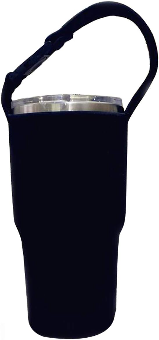 4 Pack Tumbler 30oz Carrier Holder Pouch for 30 oz Insulated Tumbler Coffee Cup, Neoprene Sleeve with Carrying Handle(Black,Blue,Pink,Navy)