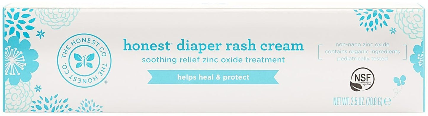 Honest Diaper Rash Cream, 2.5 Ounce