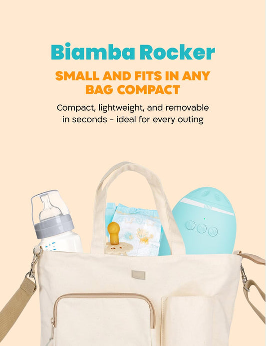 Automatic Baby Rocker for Stroller - Multi-Function Universal Stroller Rocker & White Noise Sound Machine for Baby, Rocking Device & Portable Sound Machine Travel w/Built-in Sounds & Speaker