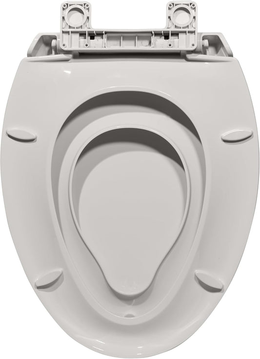 Toilet Seat with Toddler Seat Elongated, PP Material Family Toilet Seat Cover, Soft Close Adult & Toddler Seats, Easy to Clean, Safe Potty Training Solution for Kids, Bathroom Upgrade for Home