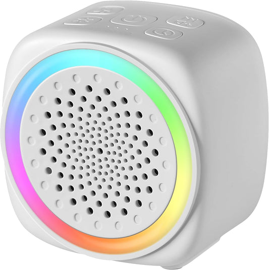 Q9 White Noise Machine, Portable Sleep Sound Machine with 7 Color Night Light, 15/30/60 Min Timer, Soothing Relaxing Sounds for Baby Nursery, Bedroom, Office and Travel Use