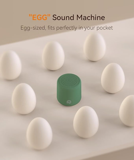Dreamegg Travel White Noise Machine - Portable Sound Machine for Baby Adults, Travel Sound Machine for Sleep, 16 Nature Sound, Timer, White Noise Machine for Sleeping Gift, Pine