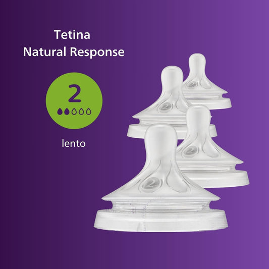 Philips Avent Natural Response Nipples, Medium Flow (Flow 3), 4-Pack, SCY963/44