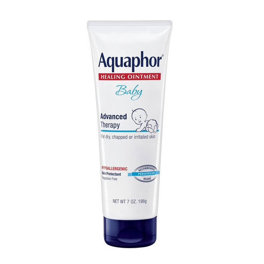 Aquaphor Baby Healing Ointment (14 Oz) + 3-in-1 Diaper Rash Cream (3.5 Oz), Hypoallergenic and Fragrance Free Skin Care Set for Babies