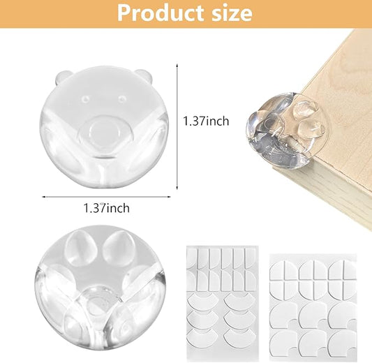 12 Pack Corner Protector Baby Guards for Furniture Corners, Clear Furniture Corner Protectors, Animals Silicone Table Edges Protectors for Cover Furniture