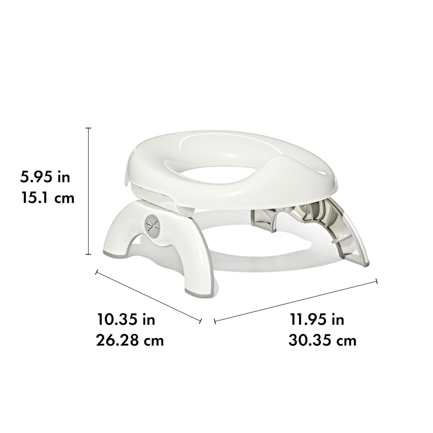 OXO Tot 2-in-1 Go Potty with Travel Bag | for Potty Emergencies at Home or on the go | Portable Toilet Training | Opens Quickly for Emergencies | for standalone use or on Grown-up Toilets