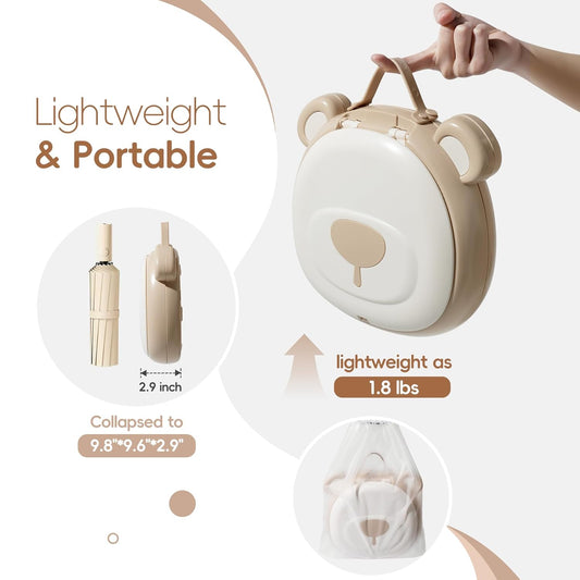 Travel Potty Seat for Toddler,Foldable Car Potty for Toddler, Portable Toilet Seat for Kids with Potty Liners, Absorbent Pads, Portable Potty Seat for Toddler Travel, Camping And Outdoor Use