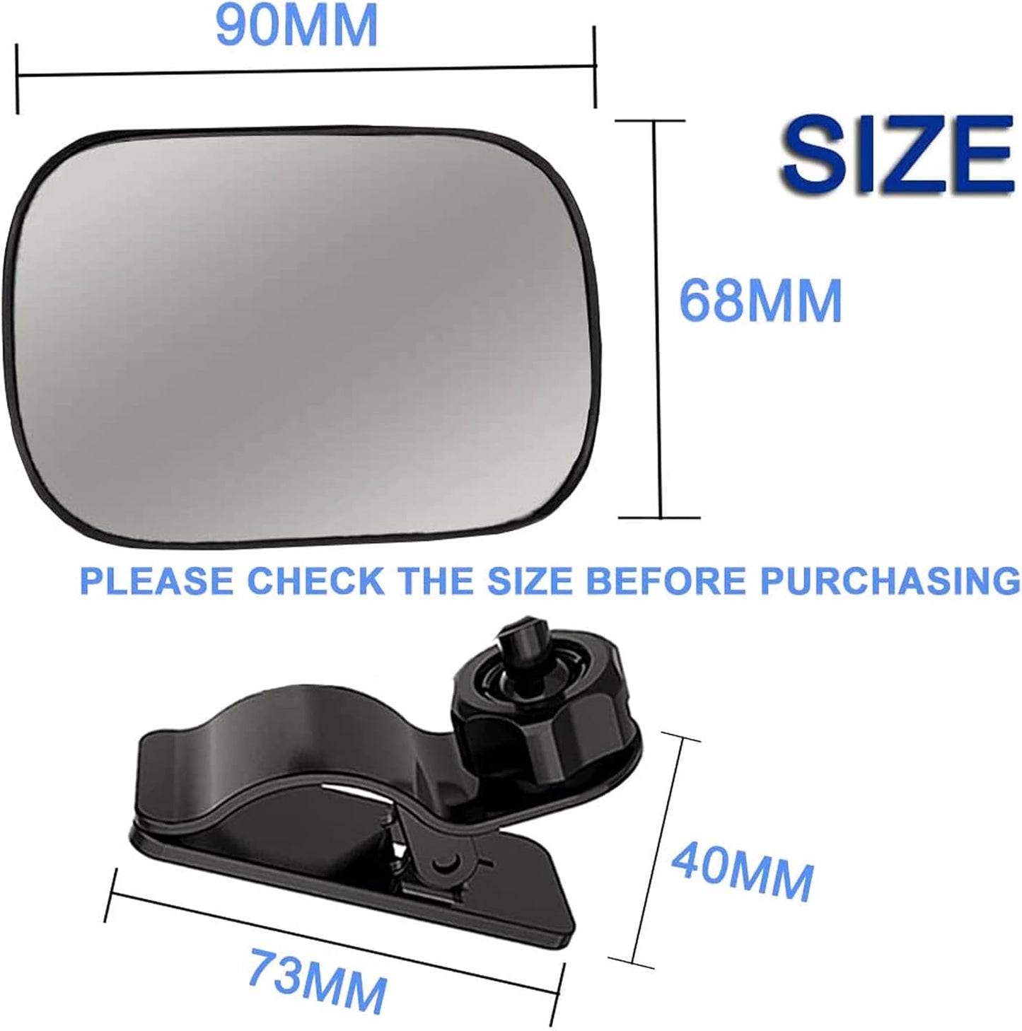 Baby Car Mirror - Adjustable Wide Angle Rearview for Infant Toddler Backseat Safety