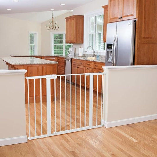 Safety 1st Extra Wide Baby Gate with Door: Premium Child Safety, Extra Tall Gate for Doorways, Dog Gates, Easy Installation, 36" Tall & Wide, Fits 29"-47"