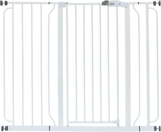 Regalo Safety 36" Extra Tall and 49" Wide Baby Gate for Doorways & Bottom of Stairs, Pressure Mounted Walk Through Baby Gate for Toddlers & Pets, Tested & Safe, American Designed, American Owned