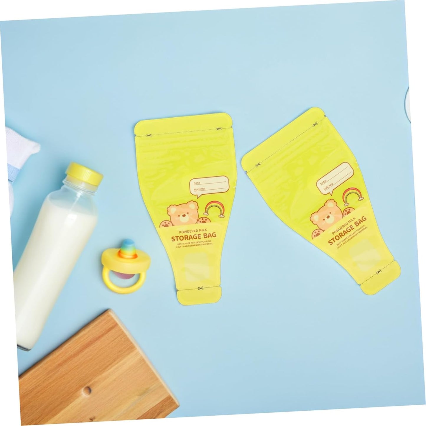 SOIMISS 120pcs Baby Milk Powder Dispenser Travel Pouch - Disposable Pre-Sealed Formula Powder Bag - Leakproof Food Storage Container For Outdoor Use