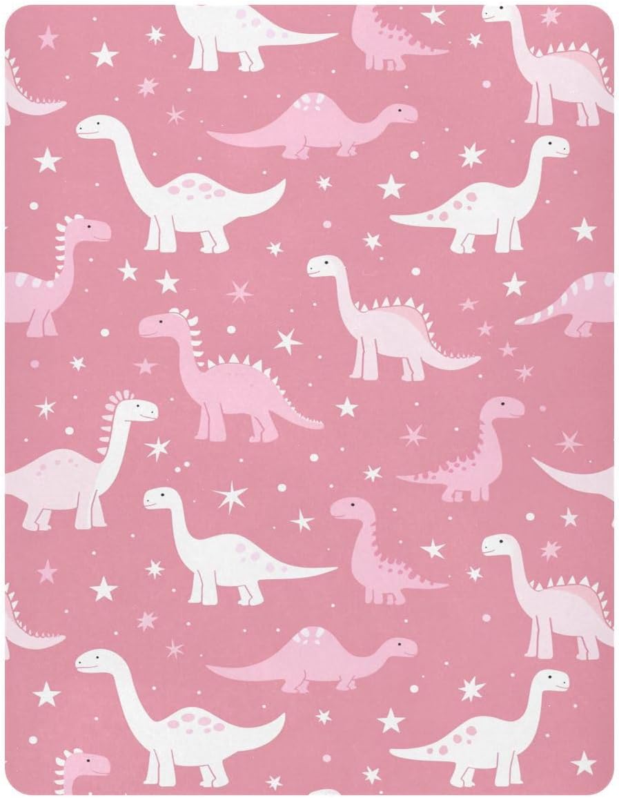 Fitted Crib Sheets Cactus and Floral Stretchy Portable Playard Sheets for Baby Toddler, Breathable Soft Mini Crib Mattress 52 x 28 in for Boys and Girls