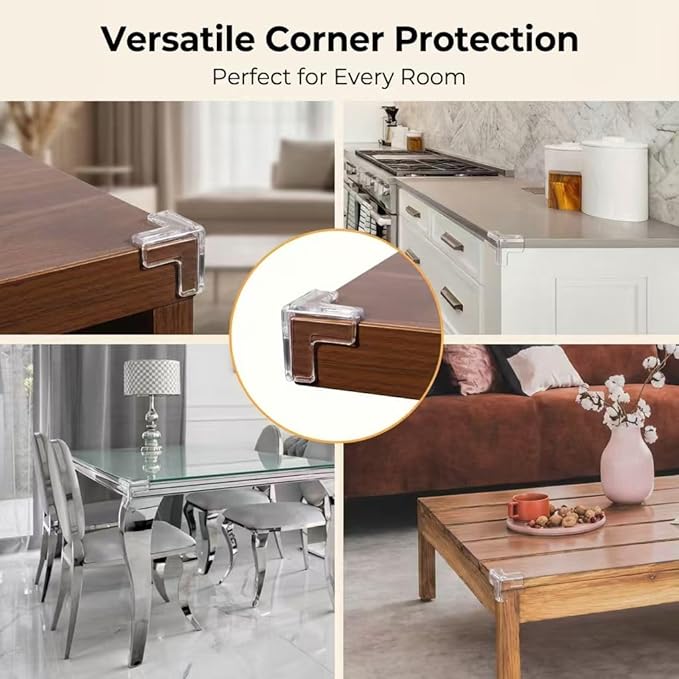 30 Pack Corner Protector for Baby, Clear Corner Protectors, Furniture Corner Guards,Baby Proof Corner Protectors to Cover Sharp Furniture