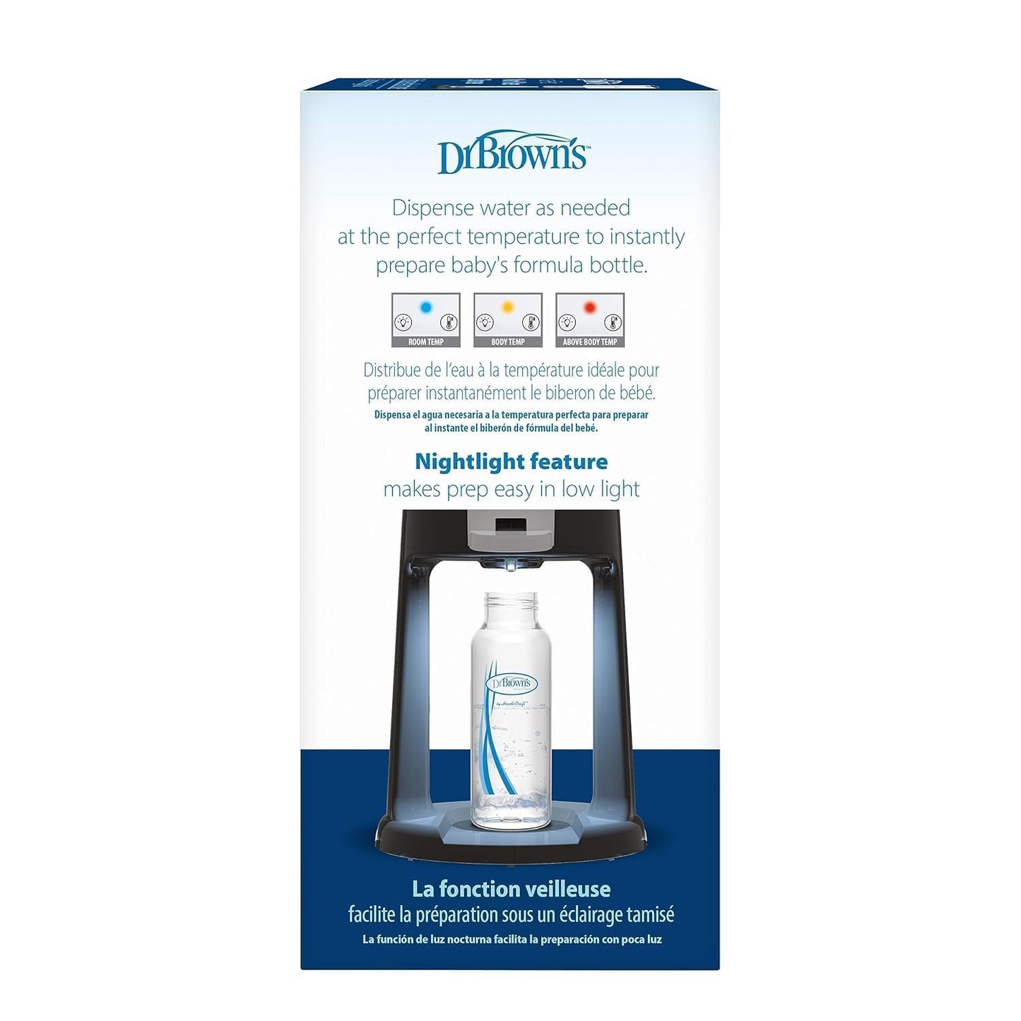 Dr. Brown's Insta-Prep Warm Water Dispenser with Baby Formula Mixing Pitcher, 36oz Olive